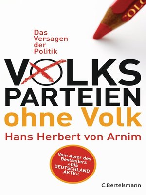 cover image of Volksparteien ohne Volk